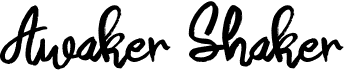 preview image of the Awaker Shaker font