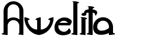 preview image of the Awelita font