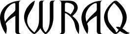 preview image of the Awraq font
