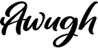 preview image of the Awugh font