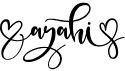 preview image of the Ayahi font
