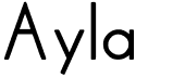 preview image of the Ayla font