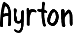 preview image of the Ayrton font