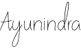 preview image of the Ayunindra font