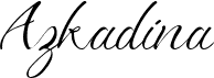 preview image of the Azkadina font