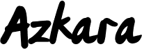 preview image of the Azkara font