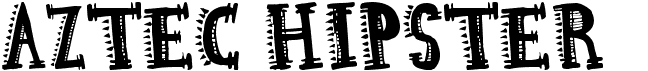 preview image of the Aztec Hipster font
