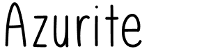 preview image of the Azurite font