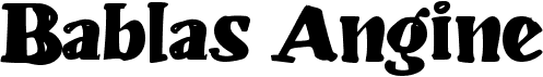 preview image of the b Bablas Angine font
