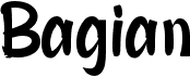 preview image of the B Bagian font