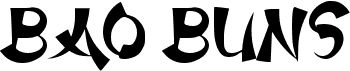 preview image of the b Bao Buns font