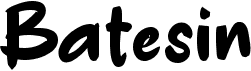 preview image of the b Batesin font