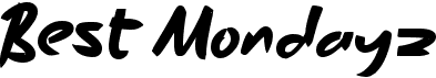 preview image of the b Best Mondayz font