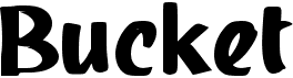 preview image of the b Bucket font