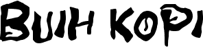 preview image of the b Buih Kopi font