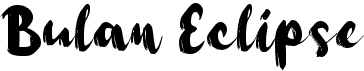 preview image of the b Bulan Eclipse font