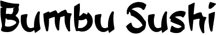 preview image of the b Bumbu Sushi font