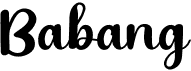 preview image of the Babang font