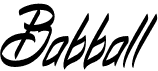 preview image of the Babball font