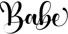 preview image of the Babe font