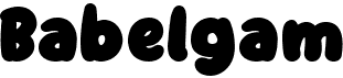preview image of the Babelgam font