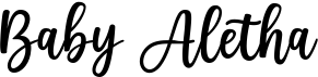 preview image of the Baby Aletha font
