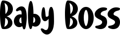 preview image of the Baby Boss font