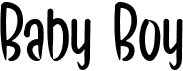 preview image of the Baby Boy font