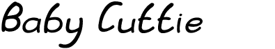 preview image of the Baby Cuttie font