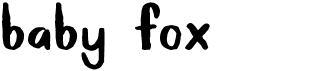 preview image of the Baby Fox font