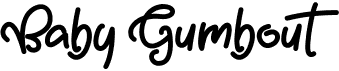 preview image of the Baby Gumbout font