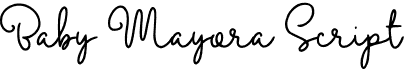 preview image of the Baby Mayora Script font