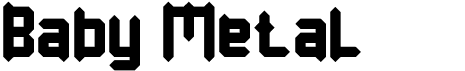 preview image of the Baby Metal font
