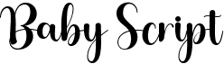 preview image of the Baby Script font