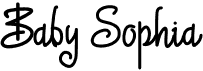 preview image of the Baby Sophia font