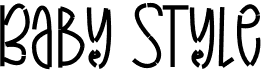 preview image of the Baby Style font