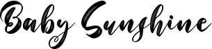 preview image of the Baby Sunshine font