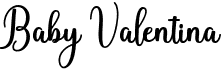 preview image of the Baby Valentina font