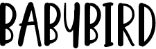 preview image of the Babybird font