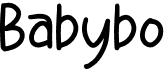 preview image of the Babybo font