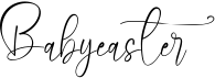 preview image of the Babyeaster font