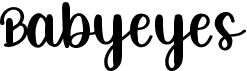 preview image of the Babyeyes font