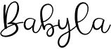 preview image of the Babyla font