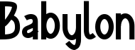 preview image of the Babylon font