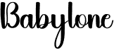 preview image of the Babylone font