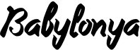 preview image of the Babylonya font