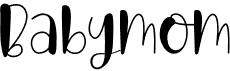preview image of the Babymom font