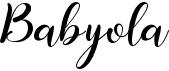 preview image of the Babyola font