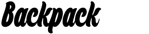 preview image of the Backpack font