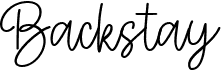 preview image of the Backstay font